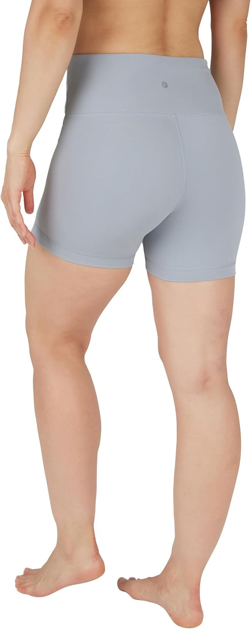 Womens High Waisted Biker Shorts Ribbed Workout Yoga Running Tummy Control Spandex Short